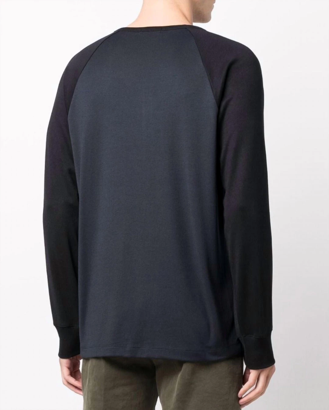 Top 10 β¨ Theory Men'S Contrast Raglan Long Sleeve T-Shirt in Baltic/Black π 2 Top 10 β¨ Theory Men'S Contrast Raglan Long Sleeve T-Shirt in Baltic/Black π - Image 2