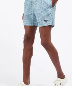 Flash Sale 🔔 Barbour Men'S Diamond Geo Swim Shorts in Force Blue 🌟