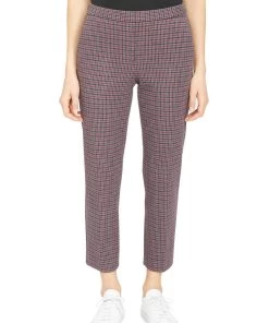 Buy β€οΈ Theory π© Womens Houndstooth Plaid Ankle Pants π