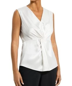 Top 10 𧨠Theory π© Womens Satin Twist Front Shell βοΈ