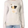 Cheap 👍 Barbour Patterson Seagull 👩 Womens Cashmere Blend Crewneck Pullover Sweater ✨