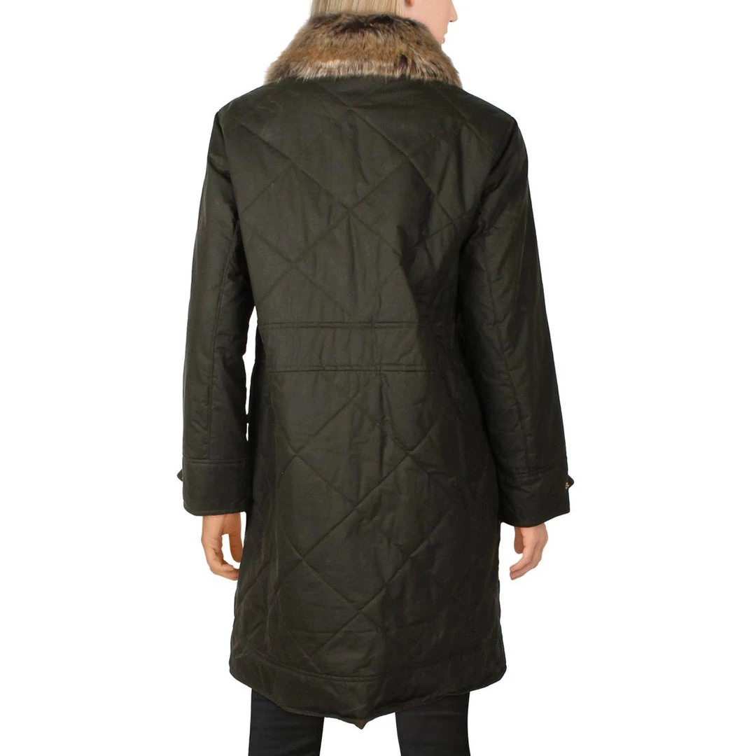 Best Sale π Barbour Golspie π© Womens Faux Fur Trim Long Quilted π§₯ Coat π 2 Best Sale π Barbour Golspie π© Womens Faux Fur Trim Long Quilted π§₯ Coat π - Image 2
