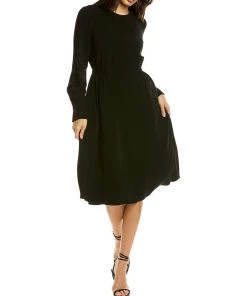 Outlet π women Theory Lucillia Silk Mini π Dress β€οΈ