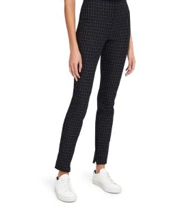 Brand new 🔥 Theory 👩 Womens Plaid Mid Rise Leggings 🎁
