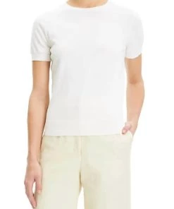 Best reviews of π Theory π© women Basic Silk Tee in White π₯°