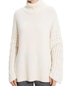 Top 10 ⌛ Theory 👩 Womens Cashmere Dropped Shoulder Turtleneck Sweater ✔️