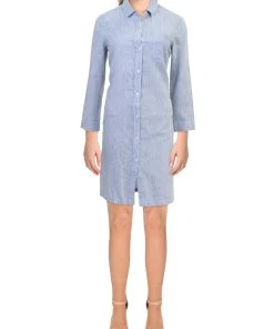 Deals 🤩 Barbour Seaglow 👩 Womens Collared Cotton Blend 👕 Shirtdress ✨