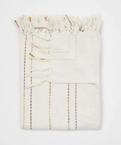 Cheap 👏 Dormify Phoebe Embroidered Stripe Throw Blanket - 50″x60″ 🤩