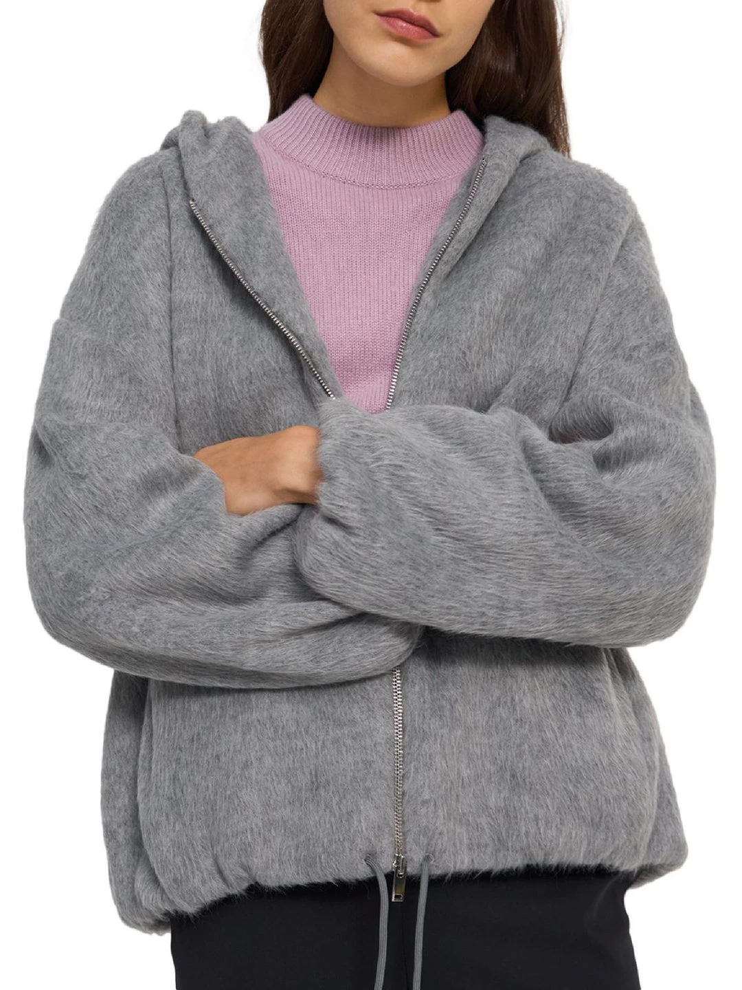 Cheap 𧨠Theory π© Womens Wool Faux Fur Zip Hoodie π 1 Cheap 𧨠Theory π© Womens Wool Faux Fur Zip Hoodie π