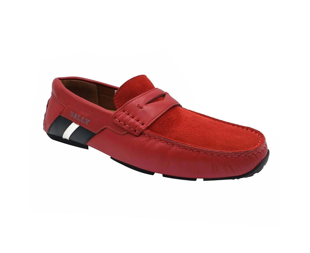 Discount π Bally Men's Piotre Leather / Suede With / Web Logo Slip On Loafer π Shoes π― 1 Discount π Bally Men's Piotre Leather / Suede With / Web Logo Slip On Loafer π Shoes π―