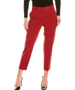 Promo 🛒 women Theory Treeca Wool-Blend Pant 🔔