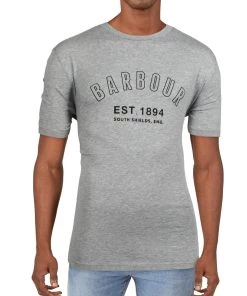 Budget 🔥 Barbour Mens Logo Knit T-Shirt 🎉