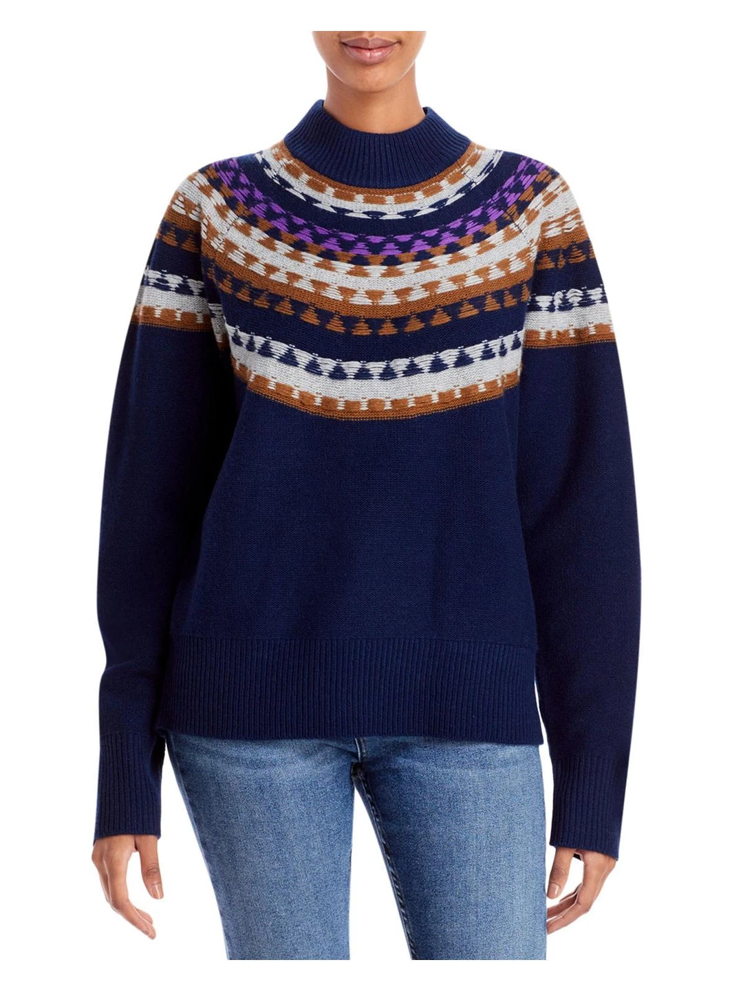 Promo π Theory π© Womens Fairisle Wool Blend Pullover Sweater π₯ 1 Promo π Theory π© Womens Fairisle Wool Blend Pullover Sweater π₯