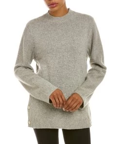 Buy 🌟 women Theory Button Wool & Cashmere-Blend Tunic 🌟