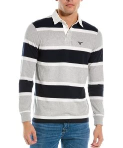 Buy 🥰 men Barbour Hawes Rugby Pullover ✔️