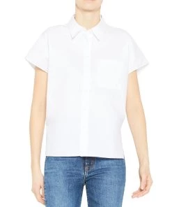 Top 10 ✔️ Theory 👩 Womens Cotton Work Button-Down Top 👍