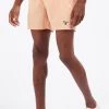 Best Pirce ✔️ Barbour Men'S Essential Logo 5" Swim Trunks in Coral Sands ⭐