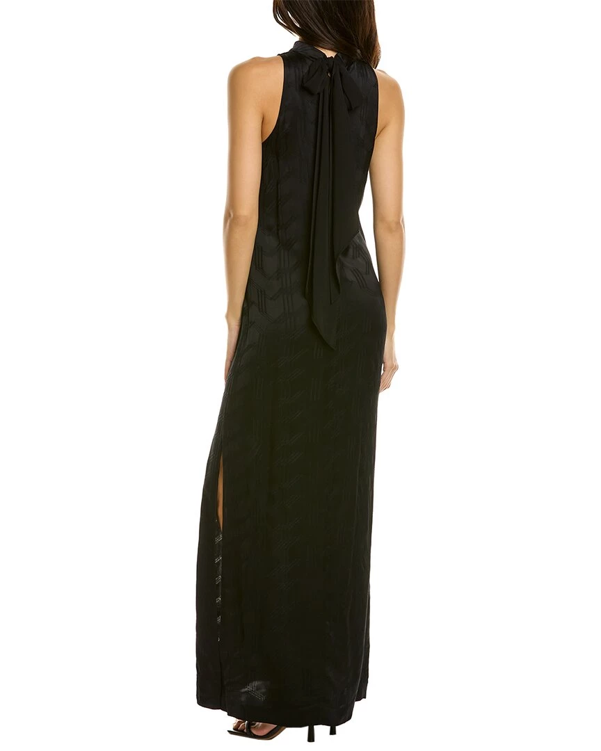 Hot Sale β women Theory Halter Silk-Trim Maxi π Dress π₯ 2 Hot Sale β women Theory Halter Silk-Trim Maxi π Dress π₯ - Image 2