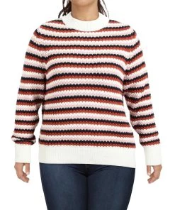 Promo 🔔 Barbour 👩 Womens Striped Knit Pullover Sweater 🎁