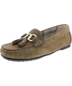 Outlet 🎁 Barbour Nadia 👩 Womens Suede Slip on Moccasins ⭐
